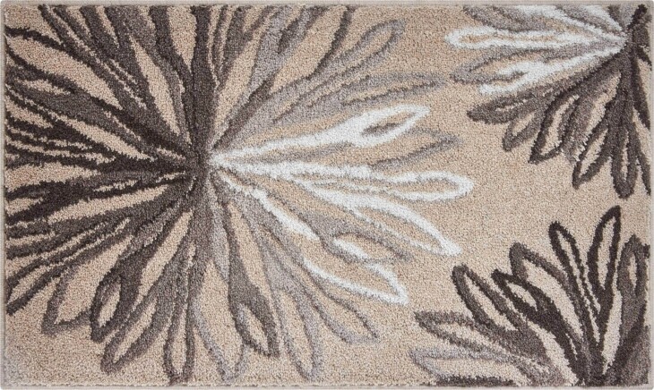Badematte >ART< in taupe/beige, 100% Polyacryl SUPERSOFT - 100x60x2cm (LxBxH)