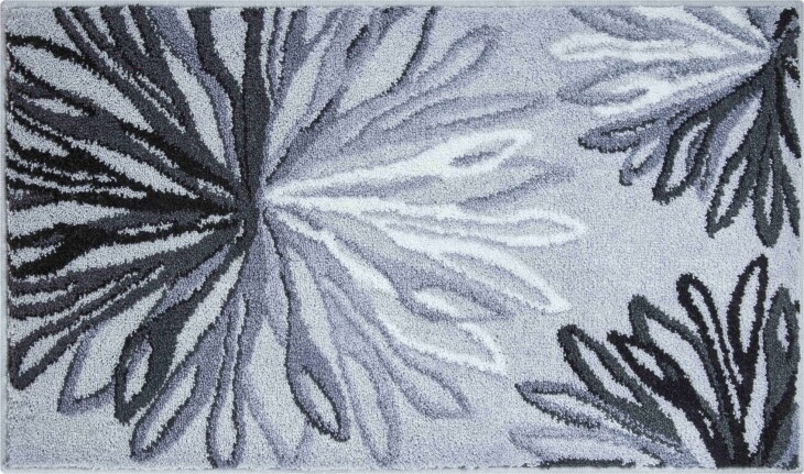 Badematte >ART< in anthrazit/grau, 100% Polyacryl SUPERSOFT - 100x60x2cm (LxBxH)