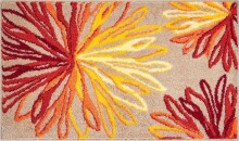 Badematte >ART< in orange/beige, 100% Polyacryl...