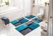 Badematte >ATALA< in türkis, 100% Polyacryl SUPERSOFT - 100x60x2cm (LxBxH)