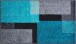 Badematte >ATALA< in türkis, 100% Polyacryl SUPERSOFT - 120x70x2cm (LxBxH)
