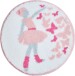 Kinderteppich >BALLERINA< in pink, 100% Polyacryl SUPERSOFT - 60x60x1,7 (LxBxH)
