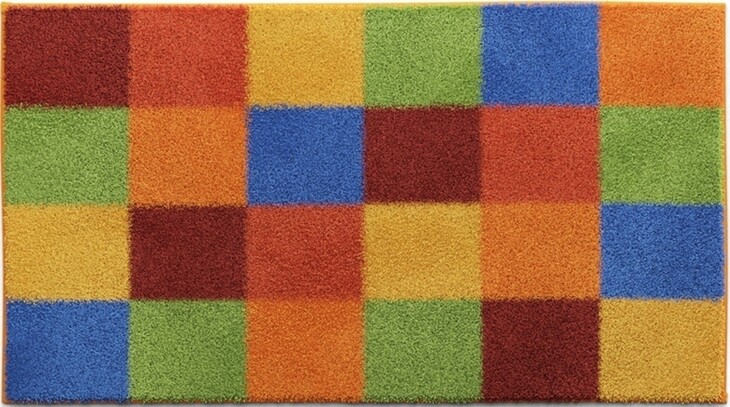 Badematte >BONA< in multicolor , 100% Polyacryl SUPERSOFT - 120x70x1,8cm (LxBxH)