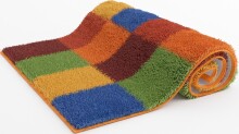 Badematte >BONA< in multicolor , 100% Polyacryl SUPERSOFT - 120x70x1,8cm (LxBxH)