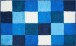 Badematte >BONA< in blau, 100% Polyacryl SUPERSOFT - 140x80x2cm (LxBxH)