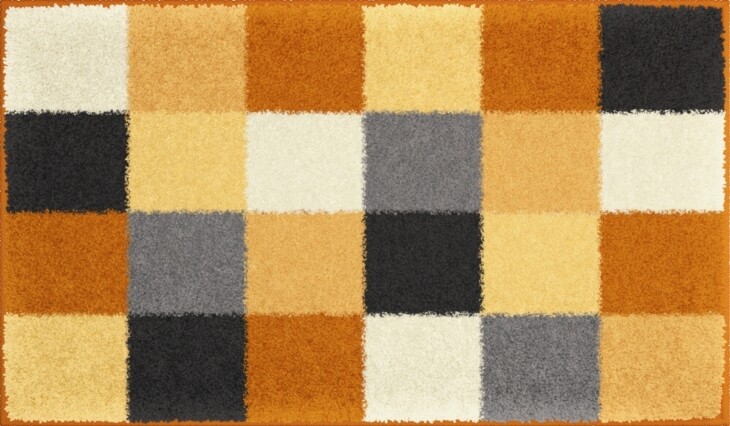 Badematte >BONA< in gelb, 100% Polyacryl SUPERSOFT - 140x80x2cm (LxBxH)