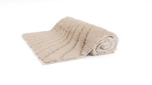 Badematte >CAFFI< in beige, 100% Polyester MAGICSOFT - 60x50x1,8cm (LxBxH)