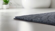 Badematte >CAFFI< in anthrazit, 100% Polyester MAGICSOFT - 60x50x1,8cm (LxBxH)