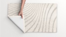 Badematte >CAFFI< in natur, 100% Polyester MAGICSOFT - 100x60x1,8cm (LxBxH)