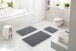 Badematte >CAFFI< in anthrazit, 100% Polyester MAGICSOFT - 100x60x1,8cm (LxBxH)
