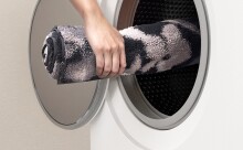 Badematte >UMBRIA< in schwarz, 100% Polyacryl SUPERSOFT - 120x70x1,8cm (LxBxH)