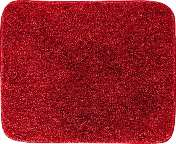 Badematte >MELANGE< in rubin, 100% Polyacryl ULTRASOFT - 60x50x2,7cm (LxBxH)