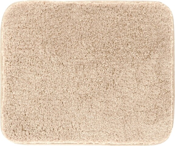Badematte >MELANGE< in beige, 100% Polyacryl ULTRASOFT - 60x50x2,7cm (LxBxH)