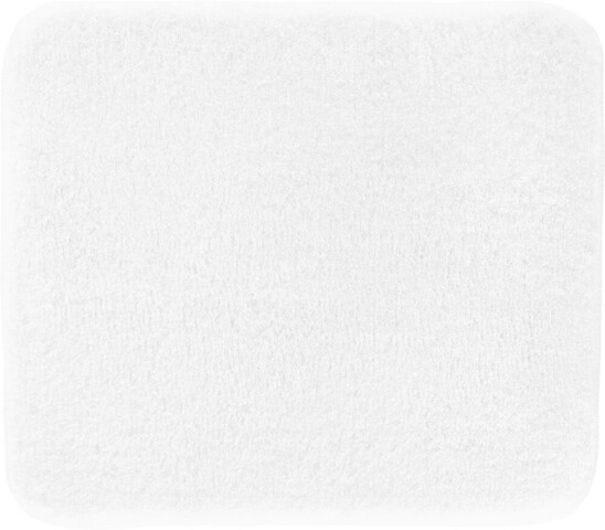 Badematte >MELANGE< in weiss, 100% Polyacryl ULTRASOFT - 60x50x2,7cm (LxBxH)