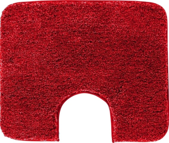 Badematte >MELANGE< in rubin, 100% Polyacryl ULTRASOFT - 60x50x2,7cm (LxBxH)