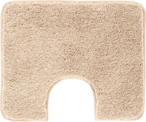 Badematte >MELANGE< in beige, 100% Polyacryl ULTRASOFT - 60x50x2,7cm (LxBxH)