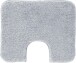 Badematte >MELANGE< in silber, 100% Polyacryl ULTRASOFT - 60x50x2,7cm (LxBxH)