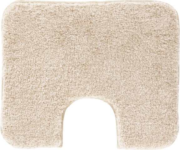 Badematte >MELANGE< in champagner, 100% Polyacryl ULTRASOFT - 60x50x2,7 (LxBxH)