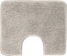 Badematte >MELANGE< in taupe, 100% Polyacryl ULTRASOFT - 60x50x2,7cm (LxBxH)