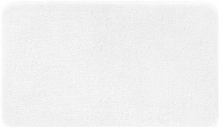 Badematte >MELANGE< in weiss, 100% Polyacryl ULTRASOFT - 80x50x2,7cm (LxBxH)