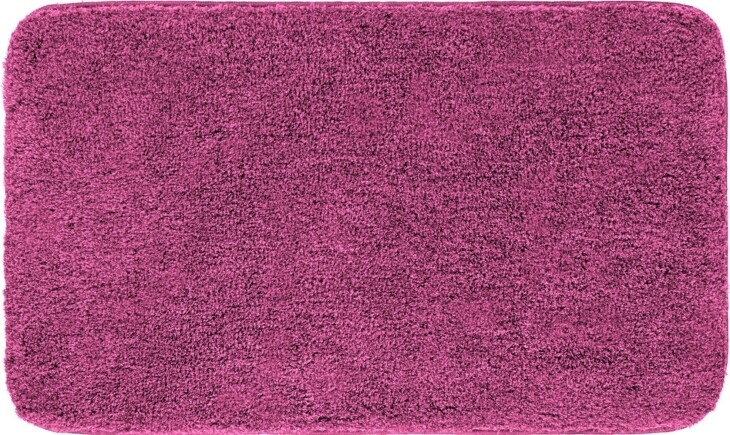 Badematte >MELANGE< in beere, 100% Polyacryl ULTRASOFT - 80x50x2,7cm (LxBxH)