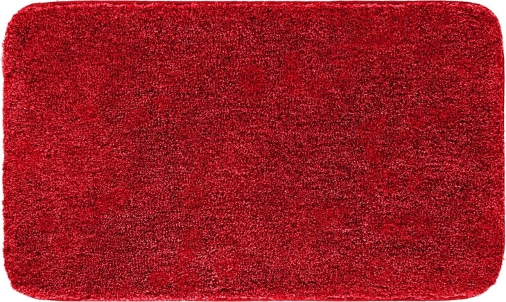 Badematte >MELANGE< in rubin, 100% Polyacryl ULTRASOFT - 100x60x2,7cm (LxBxH)