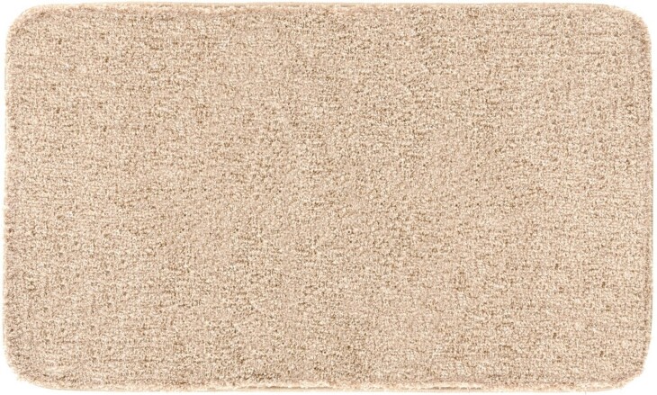 Badematte >MELANGE< in beige, 100% Polyacryl ULTRASOFT - 100x60x2,7cm (LxBxH)