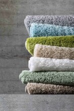 Badematte >MELANGE< in silber, 100% Polyacryl ULTRASOFT - 100x60x2,7cm (LxBxH)