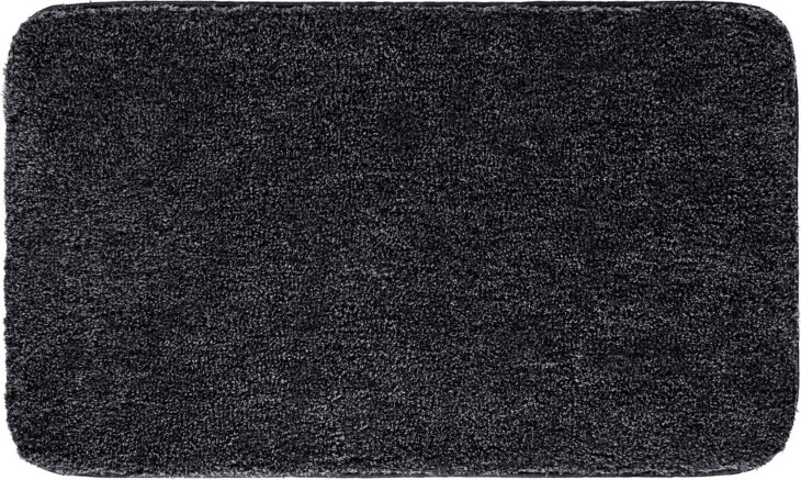 Badematte >MELANGE< in anthrazit, 100% Polyacryl ULTRASOFT - 100x60x2,7 (LxBxH)