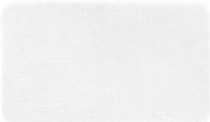 Badematte >MELANGE< in weiss, 100% Polyacryl ULTRASOFT - 100x60x2,7cm (LxBxH)