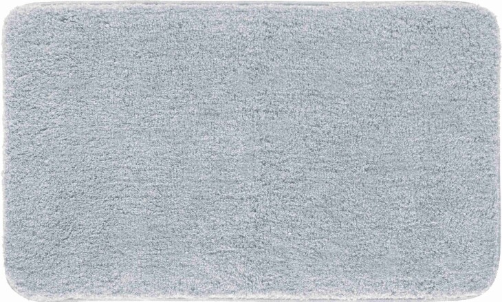 Badematte >MELANGE< in silber, 100% Polyacryl ULTRASOFT - 140x80x2,7cm (LxBxH)