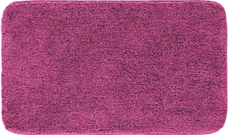 Badematte >MELANGE< in beere, 100% Polyacryl ULTRASOFT - 140x80x2,7cm (LxBxH)