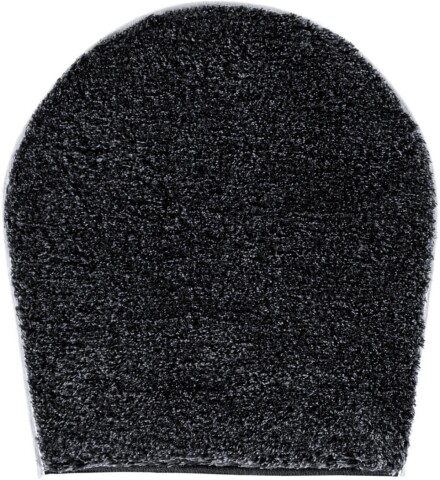 Badematte >MELANGE< in anthrazit, 100% Polyacryl ULTRASOFT - 50x47x2,7cm (LxBxH)
