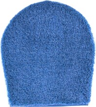 Badematte >MELANGE< in jeansblau, 100% Polyacryl...