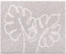 Badematte >LEVANA< in beige, 100% Polyacryl SUPERSOFT - 60x50x1,8cm (LxBxH)