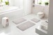 Badematte >LEVANA< in beige, 100% Polyacryl SUPERSOFT - 60x50x1,8cm (LxBxH)