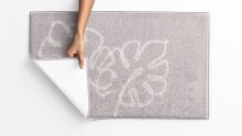 Badematte >LEVANA< in beige, 100% Polyacryl SUPERSOFT - 100x60x1,8cm (LxBxH)