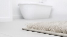 Badematte >LEVANA< in natur, 100% Polyacryl SUPERSOFT - 100x60x1,8cm (LxBxH)