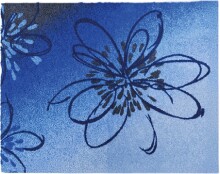 Badematte >LUSIA< in blue, 100% Polyacryl SUPERSOFT - 60x50x1,8cm (LxBxH)