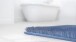 Badematte >LUSIA< in blue, 100% Polyacryl SUPERSOFT - 60x50x1,8cm (LxBxH)