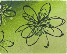 Badematte >LUSIA< in green, 100% Polyacryl...