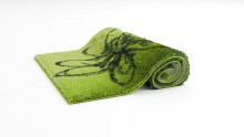 Badematte >LUSIA< in green, 100% Polyacryl SUPERSOFT - 60x50x1,8cm (LxBxH)