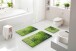 Badematte >LUSIA< in green, 100% Polyacryl SUPERSOFT - 60x50x1,8cm (LxBxH)