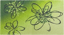 Badematte >LUSIA< in green, 100% Polyacryl...