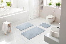 Badematte >MOLENA< in grau, 100% Polyester MAGICSOFT - 60x50x2,8cm (LxBxH)