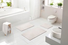 Badematte >MOLENA< in kiesel, 100% Polyester MAGICSOFT - 100x60x2,8cm (LxBxH)