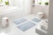 Badematte >MOLENA< in grau, 100% Polyester MAGICSOFT - 100x60x2,8cm (LxBxH)