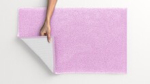 Badematte >MOLENA< in lavendel, 100% Polyester MAGICSOFT - 120x70x2,8cm (LxBxH)