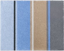Badematte >SUMMERTIME< in blau, 100% Polyacryl...
