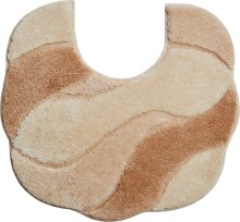Badematte >CARMEN< in beige, 100% Polyacryl...